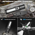 Banral Rechargeable Flashlights High Lumens - Super Bright Small Pocket Magnetic Flashlight, 8 Modes LED Tactical Flash Light, Dual Button Powerful Flashlight for Camping,Stocking Stuffer for Men