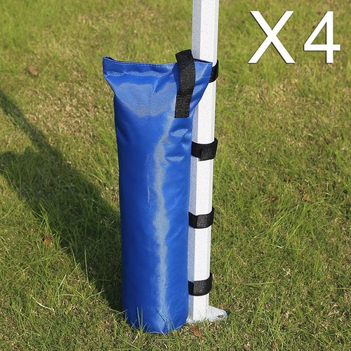 ABCCANOPY Canopy Weights Set of 4-120LBS Sand Bags for Pop up Tent, Weight Bags for Outdoor Gazebo, Trampoline, Pergola, Blue (Without Sand)