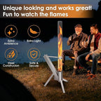Patio Heater Wood Pellet Heater, Pellet Stove, Pellet Fire Pit for Outdoor, Fireplace for Camping Patio Garden Picnic, Outside Backyard Bonfire
