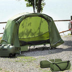 REDCAMP 1 Person Camping Cot Tent for Adults, Waterproof Elevated Tent with Cot for Trip, Picnic, Army Green 75"x28"x48"