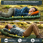 Gear Doctors® Ether 17.5oz Ultralight Camping Sleeping Pad – Backpacking Air Mattress – Camping Mattress Pad – Compact Inflatable Sleeping Mat for Backpacking, Comfortable Outdoor Hiking, Tent, Travel