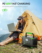 Solar Generator 1000W (Peak 2000W), 999Wh Portable Power Station with 110V Pure Sine Wave AC Outlets, 60W USB-C PD Fast Charging, for Home Backup, RV Camping, Travel & Emergency Off-Grid Living