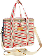 Kwang Min Insulated Insulated Cooler Bag,Reusable Large Lunch Bag for Women, Great for Outdoors,Camping,Party,Premium Quality,Adjustable Strap,Foldable