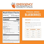 Emergency Essentials Freeze-Dried Whole Blueberries #10 Can, Freeze-Dried Blueberries, Emergency Snack Cans, Nutritious Food, 30-Year Shelf Life Food