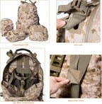 MT Military MOLLE 2 Medium Rucksack, Army Tactical Large Backpack, 3 Days Assault Pack