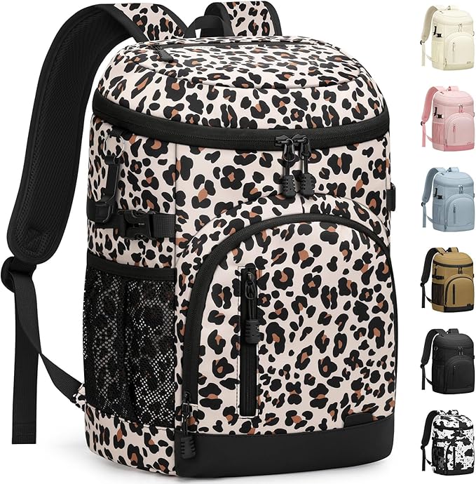 Cooler Backpack Insulated Waterproof,30/45 Cans Backpack Coolers Leakproof Lunch Backpack for Men Women Portable Soft Cooler Bag for Beach Camping Trave Picnic