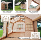 Inflatable Tents for Camping, Large Inflatable Camping Tent with Hand Pump, Easy Setup Tents for 2/4/6/8/10/12 People, Portable Glamping Tent