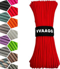 VVAAGG 1000 Red Paracord 200FT Utility Parachute Cord 4mm Nylon String12 Strand Nylon Camping Rope, Tent Rope, Clothsline Rope for Survival & Camping Gear (Red, 200FT)