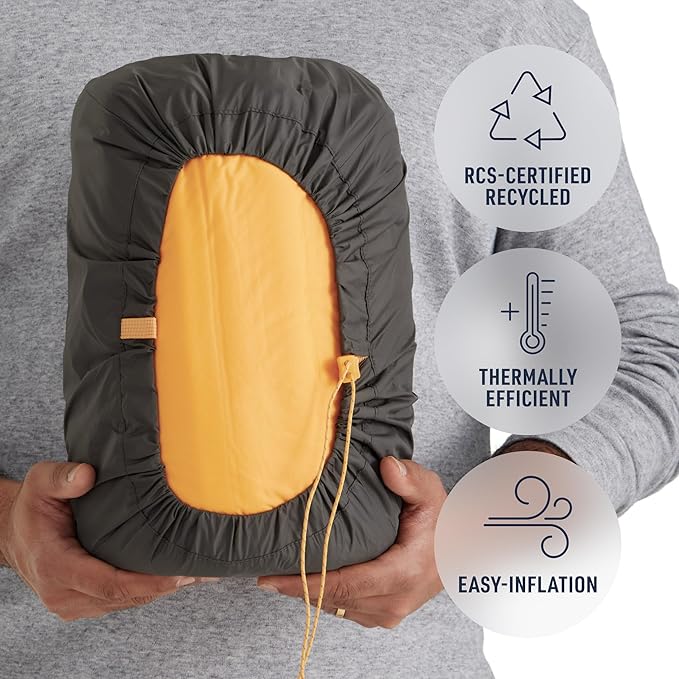 Sea to Summit Pursuit Plus Extra-Thick Self-Inflating Sleeping Mat for Camping and Backpacking, Rectangular - Large/Wide (78 x 30 x 3 inches)