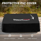 Royal Gourmet PD1301R 3 Burner Tabletop Propane Gas Griddle with Cover, 24 Inch Portable Griddle with 25,500 BTUs Output for Outdoor Cooking While Camping or Tailgating, Red