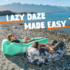 AlphaBeing Inflatable Lounger Beach Chair Accessories, Air Sofa Hammock Inflatable Couch for Camping Backyard Lakeside with Compression Sacks, Ideal Outdoor Gifts for Adults