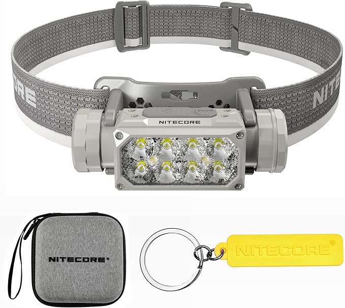 Nitecore HC65 UHE Grey 2000 Lumen High Efficiency Headlamp USB-C Rechargeable Headlight Tag