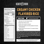 Ready Hour Creamy Chicken Flavored Rice Case Pack – Freeze-Dried Emergency Food with a Long 25-Year Shelf Life, Shelf-Stable Camping Meal and Survival Kit, – 24 Servings (6 Pouches)