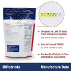 4Patriots Country Griddle Breakfast Kit: Tasty, Long-Lasting Survival Breakfast Food, 148 Servings