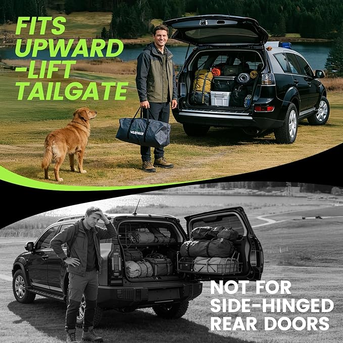 SUV Tent, Rectangle Car Tent for Family, Waterproof & Windproof for Car Camping, Large Camping Tents with Storage Bag, SUV, Van, Jeep
