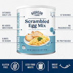 Augason Farms Pasteurized Scrambled Egg Mix Can – Emergency Food Supply, Dehydrated scrambled egg for Baking & Camping - Gluten Free Survival Food with Long Shelf Life - 57 Servings