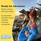 Morrison Outdoors Little Mo 40° Baby Sleeping Bag (6-18 Months) The Camping Sleeping Bag for Babies and Toddlers with Adjustable Open-and-Close Cuffs and Thick, Lofty Insulation.