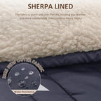 FERNIDA Heated Blanket Battery Powered, 59" x 47" Cordless Electric Heated Blanket with Battery Rechargeable Portable Heating Blanket for Camping Home Car