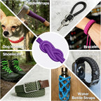 Paracord Rope 750 - Parachute para Cord 4mm 11 Strand Spool Rope Utility Nylon String for Outdoor Camping Survival Utility Tent Crafting DIY Projects - Purple 200ft