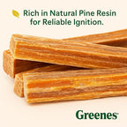 Greenes Fence Fatwood Fire Starter – 25 LB Box – 100% Natural Pine Resin Kindling – Chemical-Free All-Weather Fire Starting Sticks for Fireplaces, Campfires, Wood Stoves & Grills