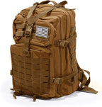 Bug Out Bag Backpack - 50L Tactical Backpack - Great for Survival Essentials (Tan)