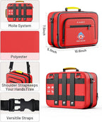 500 PCS First Aid Kit for Car Home Businesses, Well-Organized Emergency Kit, Survival Trauma Waterproof First Aid Kits for Travel Camping Home College Dorm Essential Supplies