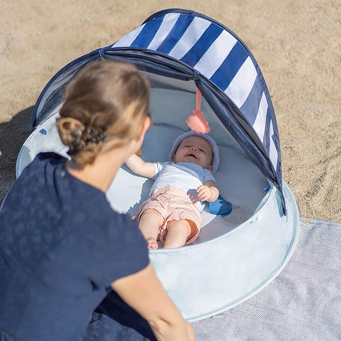 Babymoov Aquani Tent & Pool 3 in 1 Pop Up Tent, Kiddie Pool and Play Area (Summer 2024 Essential), Marine, One Size