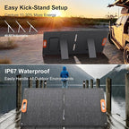 Solarapex 100W Portable Solar Panel, IP67 Waterproof ETFE One-Piece Lamination, 23.5% Efficiency Foldable Charger, USB/Type-C/MC4/XT60/DC8020/Anderson Output for Power Station Camping RV
