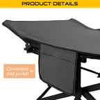 DoCred Folding Camping Cot with Mattress, 2 Pack Heavy Duty Folding Cot for Adults, Portable Sleeping Cot Bed Adults Outdoor Bed with Carry Bag, Travel Camp Cots