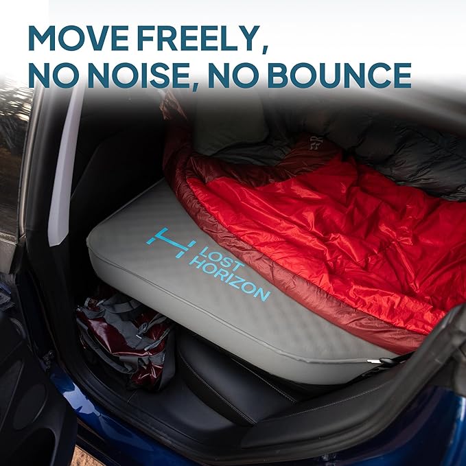 LOSTHORIZON Camping Air Mattress with Foam for Tesla, Self Inflating Sleeping Pad, 4.5" Thick, R-Value 13, Model S