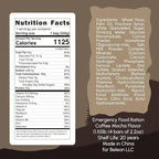 Emergency Food Supply - Coffee Mocha Survival Ration - 20 Years Shelf Life - 1 Day