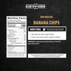 Ready Hour Banana Chips Case Pack – Emergency Snacks, Dehydrated Fruit, Long-Term Storage, Crunchy Banana, Survival Food, Prepper Pantry, Bulk Shelf-Stable Fruit– 48 Servings (6 Pouches)