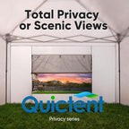 Quictent 10x20 Pop up Canopy with Sidewalls Easy up Canopy Tent Instant Shelter with Windows for Outdoor Event Party