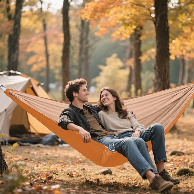 Chocolate Hammocks with Straps Camping Hammock for Hiking 114" x 54"