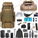 Hiking Backpack for Men 70L/100L Camping Backpack Military Rucksack Molle 3 Days Assault Pack for Climbing | Camping Backpack, 3 Days Assault Pack, for Climbing