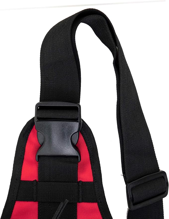 LINE2design First Aid Sling Backpack - Tactical EMS & Outdoor Rescue Bag - Red