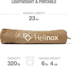 Helinox Cot One Lightweight, Compact, Collapsible, Portable Camping Cot, Long, Coyote Tan