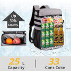 Tactical Backpack Cooler,Soft Lightweight Leakproof Cooler Backpack,Insulated Cooler Bag,Portable Soft Cooler Bag Waterproof for Beach, Travel, Camping, Picnic, Hiking