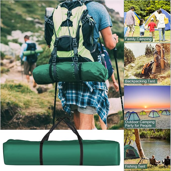 Pop Up Tents for Camping, 2-3 Person Camping Tent 60s Automatic Easy Setup Dome Tent, Waterproof Family Camping Tents, Lightweight Tents for Camping Hiking Backpacking Fishing Hunting