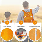 35L Foldable Waterproof Backpack For Outdoor Sports Travel Inside Wet Clothes Compartment Packable For Multiple