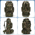 King'sGuard 100L Camping Hiking Backpack Molle Rucksack Military Camping Backpacking Daypack