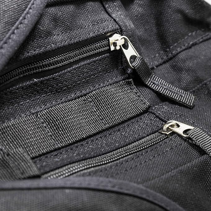 ASR Outdoor 30L Heavy Duty Gold Prospecting Backpack, Canvas Camping Rucksack (Black)