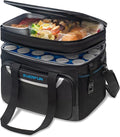 EVERFUN Small Cooler Bag 24 Can Insulated Lunch Box Double Deck Soft Leak-Proof Waterproof Collapsible Ice Chest for Men Women Work Travel Car Trip Picnic Beach