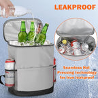Insulated Cooler Backpack 30 Cans - Leak Proof Beer Backpack Lightweight Cooler Bag for Travel, Camping, Beach, Lunch
