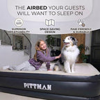 Pittman - Air Mattress Queen with Built in Pump - 18" Queen Air Mattress - Comfort Series Self Inflates & Deflates Fast - Easily Folds Away - Treat Your Guests to a Luxury Air Bed