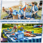 2 Pack 1.1 Gallon Water Container with Spigot Portable Water Tank for Camping No Leakage Watering Dispenser Jug with Tap for Road Trips Outdoor Hiking Emergency Storage Vehicle Picnic Home