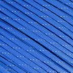 Fluorescent Reflective 550 Type III Guyline Tent Rope Camping Survival Cord High-Visibility Paracord (Reflective Royal Blue, 100 Feet)