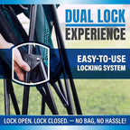 Kijaro Dual Lock Bundle Camping Chair, Ripstop PolyesterRed Rock Canyon Fabric