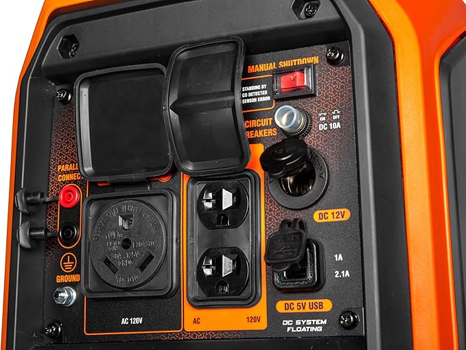 WEN 4500-Watt Inverter Generator, RV-Ready, Quiet, Portable, and Lightweight with Fuel Shut Off and CO Watchdog (56432iX)