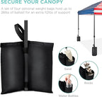 Best Choice Products 8x8ft Pop Up Canopy Tent, Outdoor Shade, 1 Person 1 Minute Set Up, Carry Case, 4 Weight Bags - American Flag